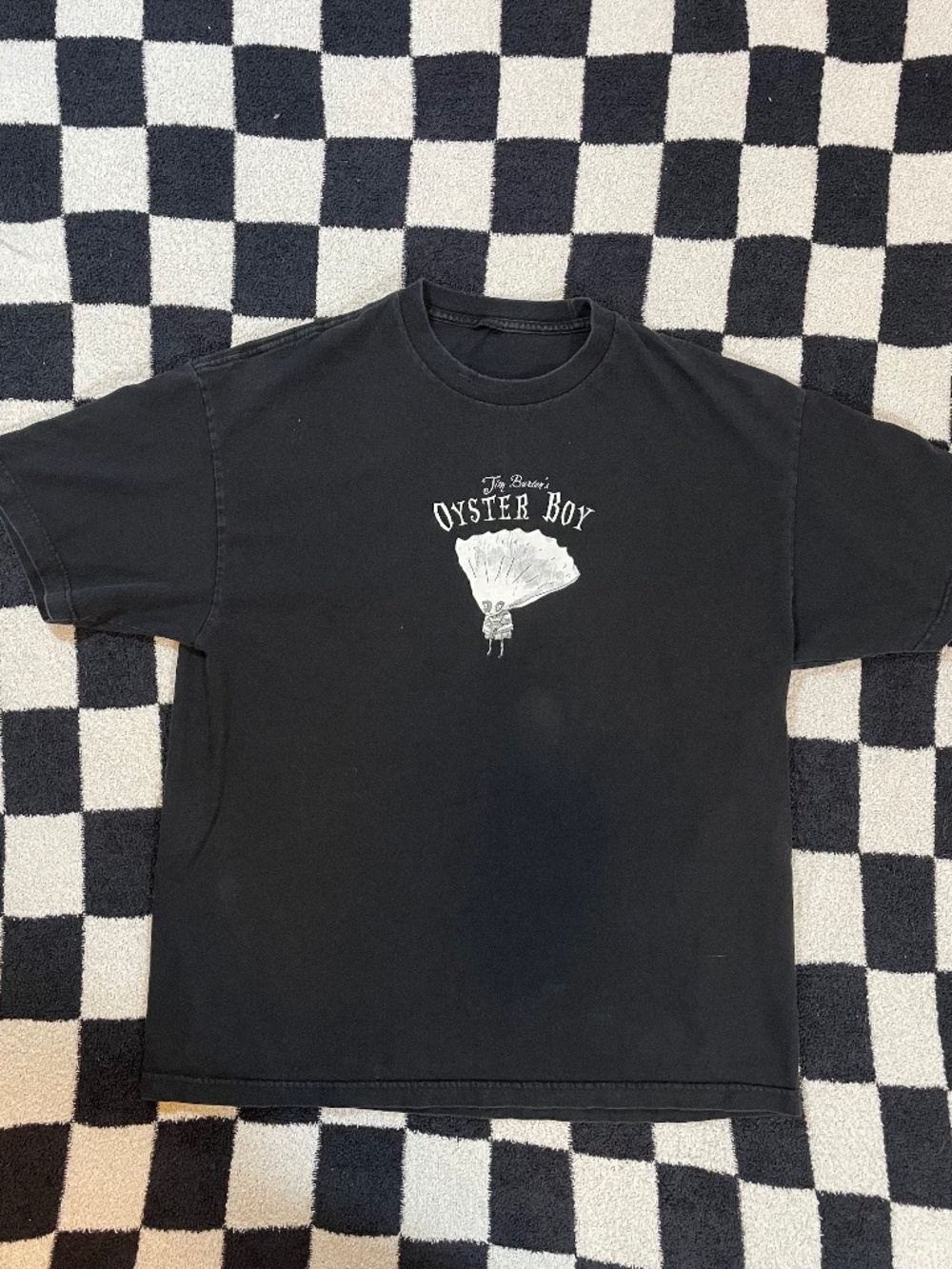 vintage tim burton's oyster boy shirt size large
